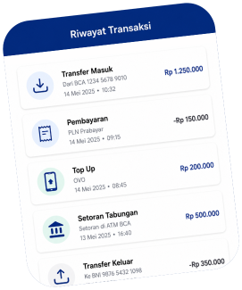 Tampilan Riwayat Transaksi di Upwise App