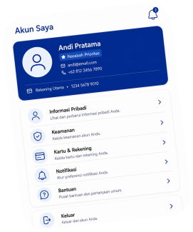 Tampilan halaman Akun Saya di Upwise App